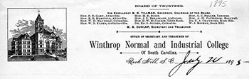 title page of the first Winthrop catalog