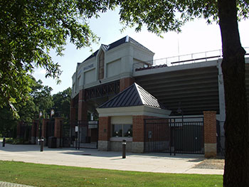 photo of the outside of the Winthrop Ballpark