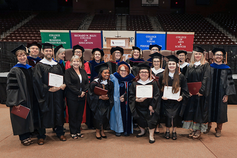 Graduate Students at Commencement