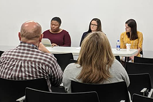 Student panel at Winthrop's annual English research conference