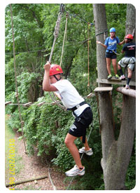 In Action - High Ropes Line