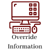Override Information