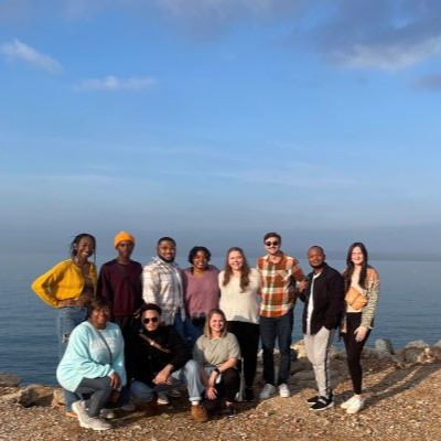 Close Scholars group photo in Greece
