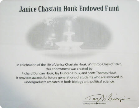 Janice Chastain Houk Endowed Fund