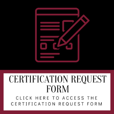 Certification Request Form